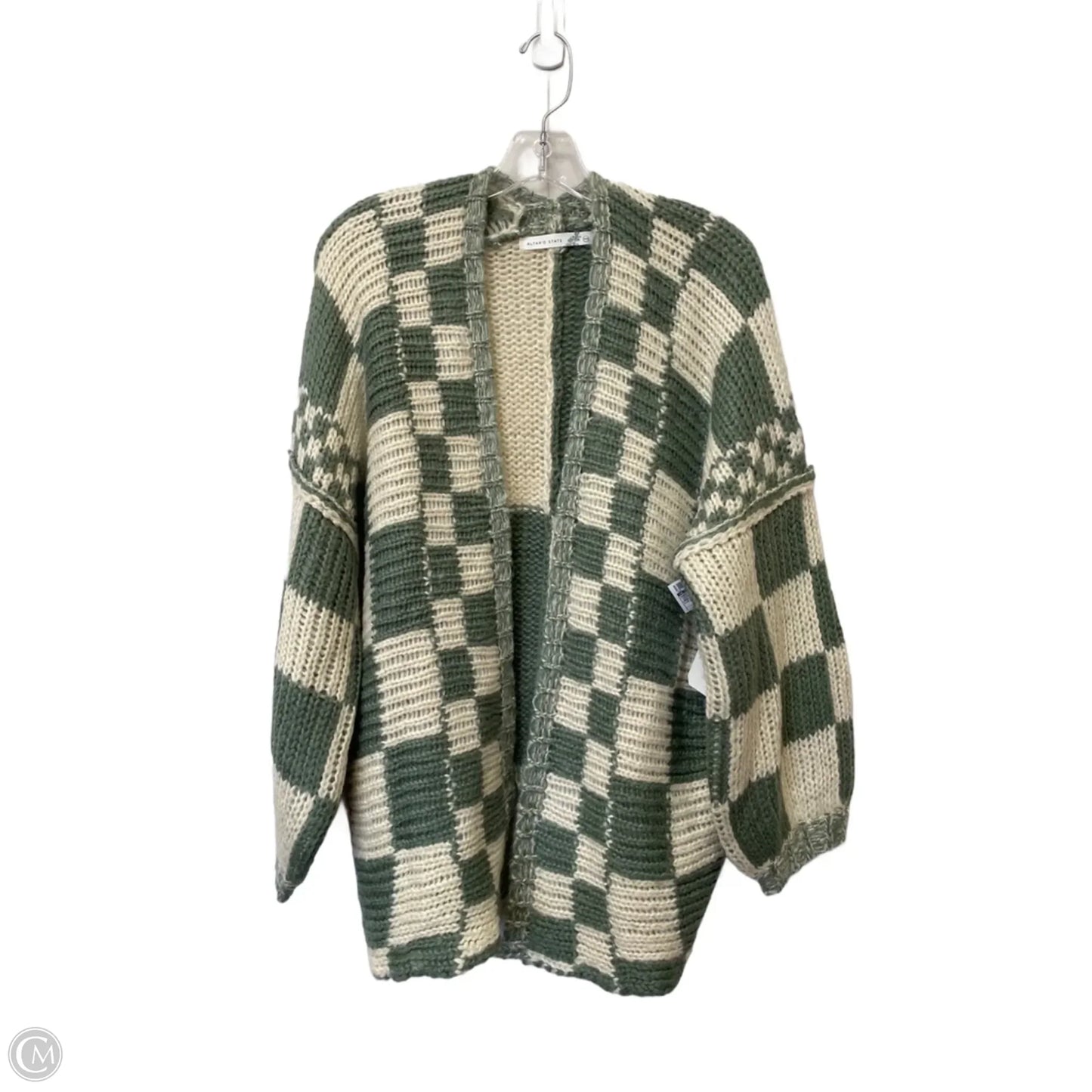Cardigan By Altard State In Cream & Green, Size: Xs