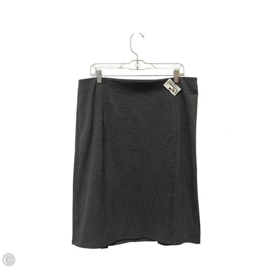 Skirt Midi By Cato In Grey, Size: L