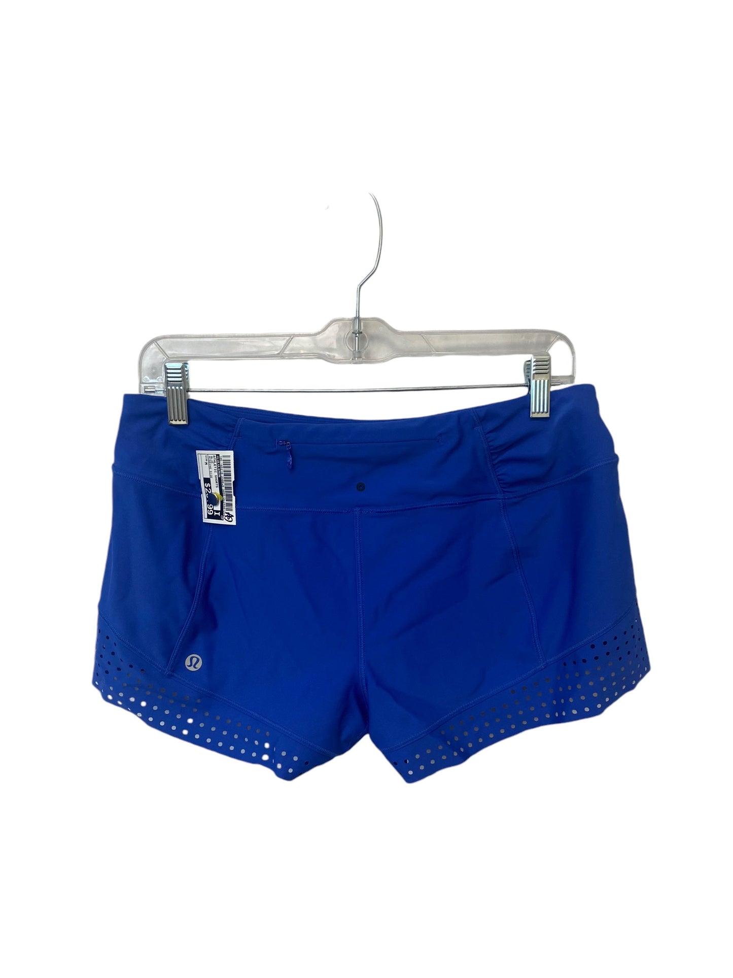 Athletic Shorts By Lululemon In Blue, Size: M