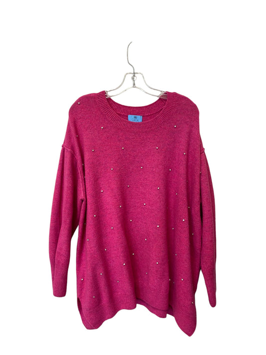 Sweater By Cece In Pink, Size: 2x