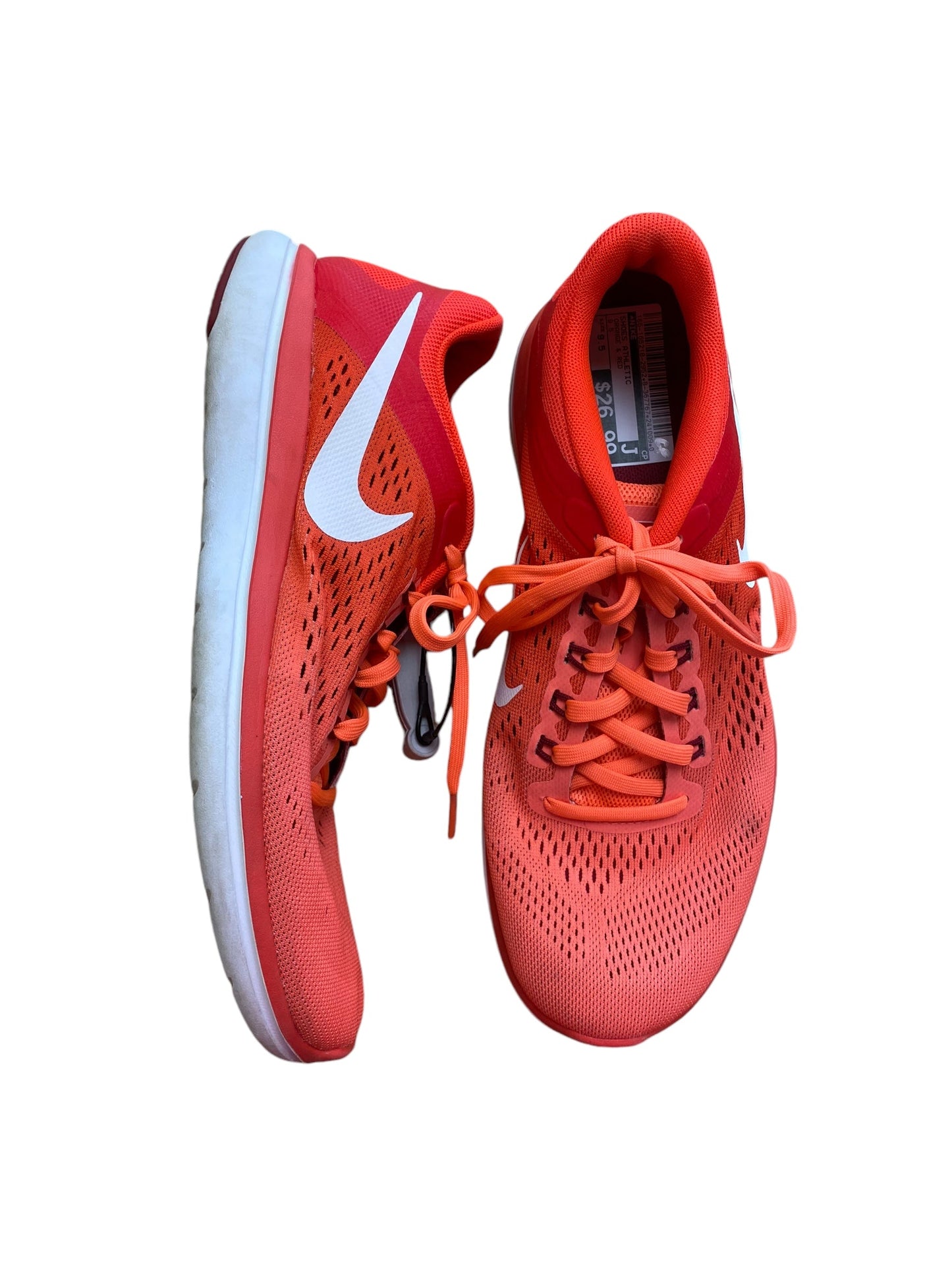 Shoes Athletic By Nike In Orange & Red, Size: 9.5