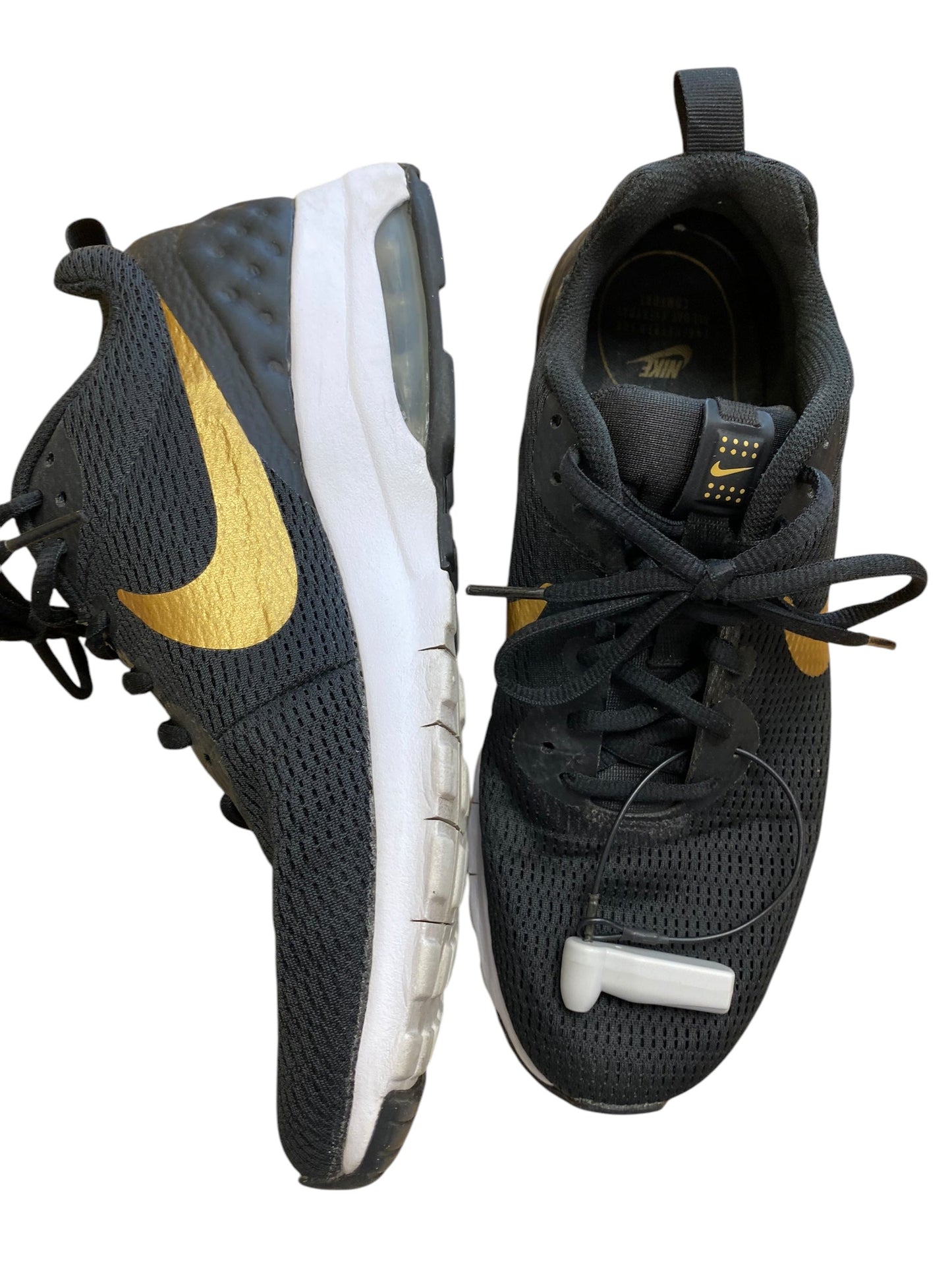 Shoes Athletic By Nike In Black & Gold, Size: 10