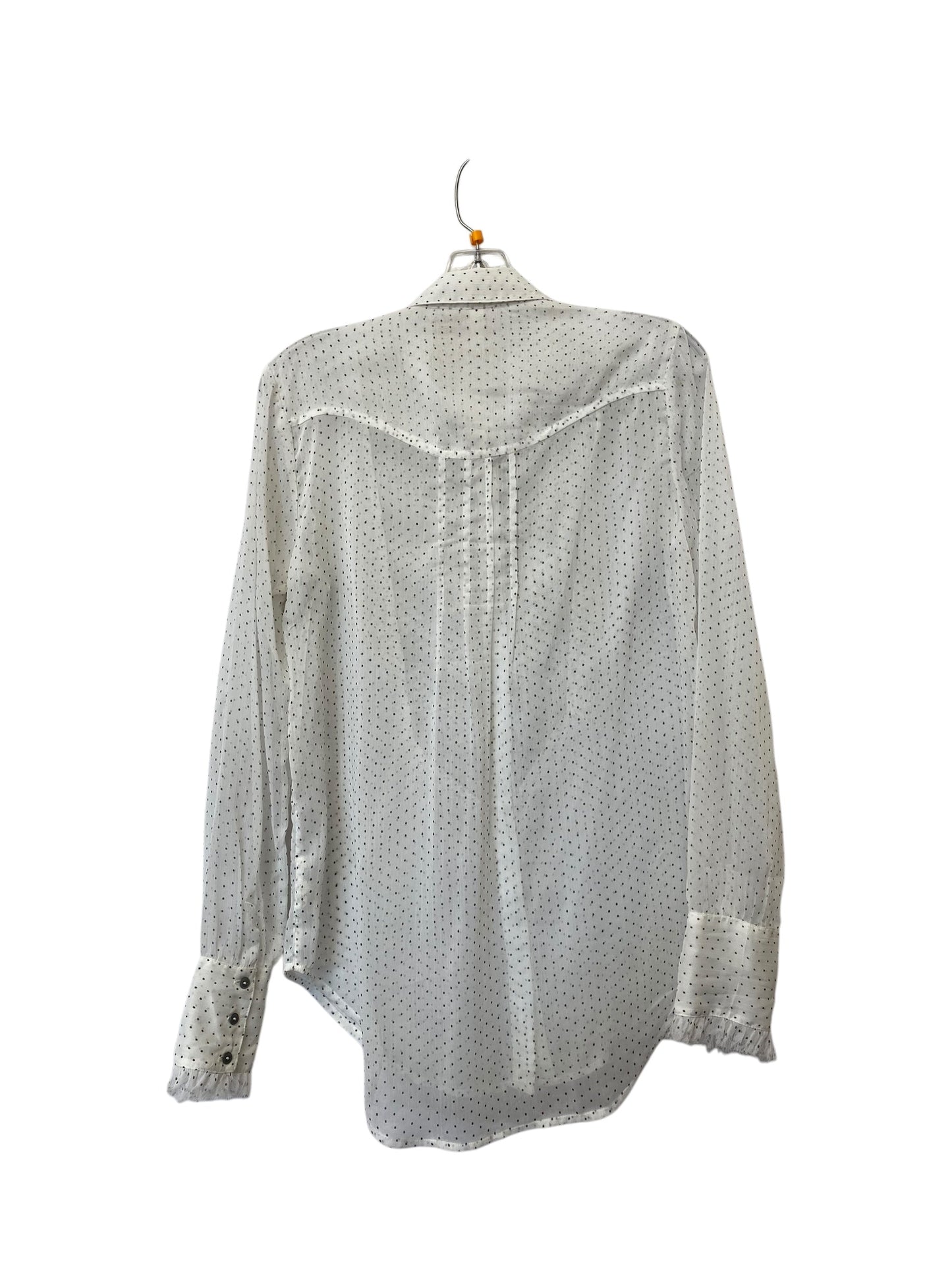 Top Long Sleeve By Free People In Polkadot Pattern, Size: M