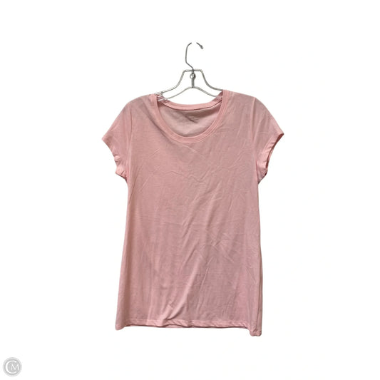 Top Short Sleeve Basic By No Boundaries In Pink, Size: L
