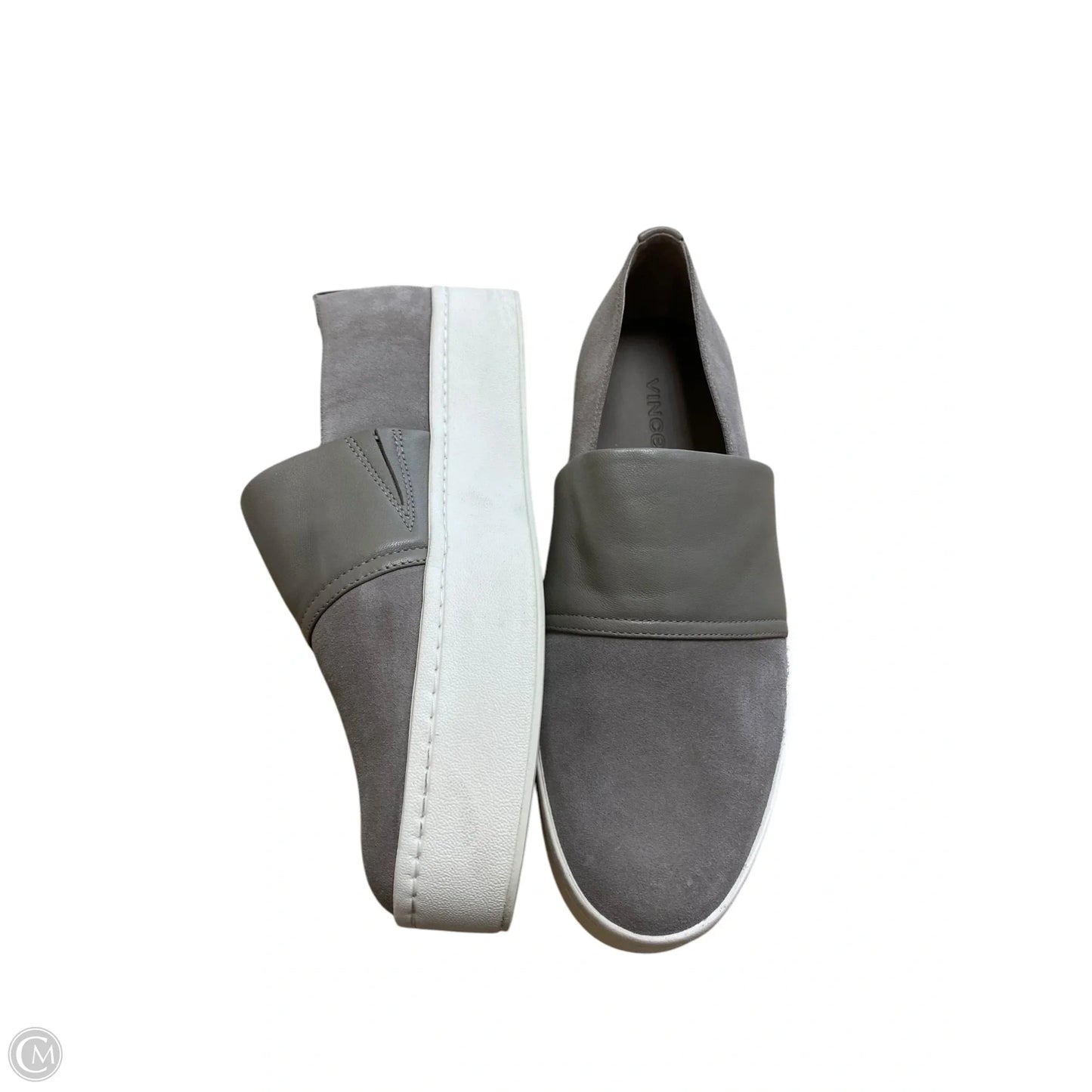 Shoes Flats By Vince In Grey, Size: 7.5