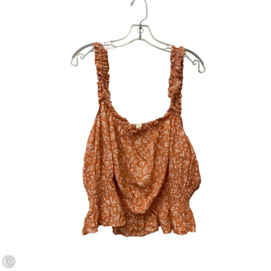 Top Sleeveless By Ana In Orange, Size: Xl