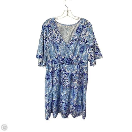 Dress Casual Short By Cmf In Blue, Size: 3x