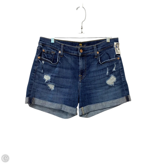 Shorts By 7 For All Mankind In Blue Denim, Size: M