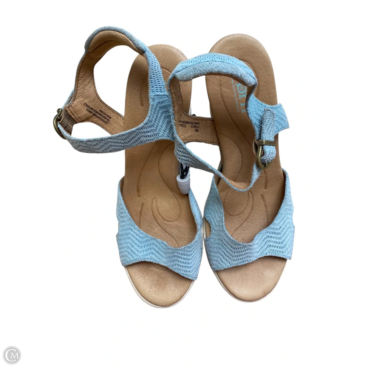 Sandals Heels Wedge By Born In Blue & Brown, Size: 8