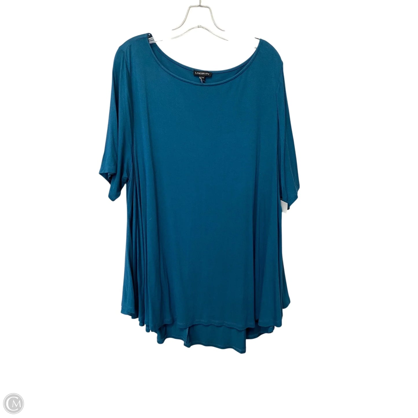 Top Short Sleeve Basic By Lane Bryant In Blue, Size: 22