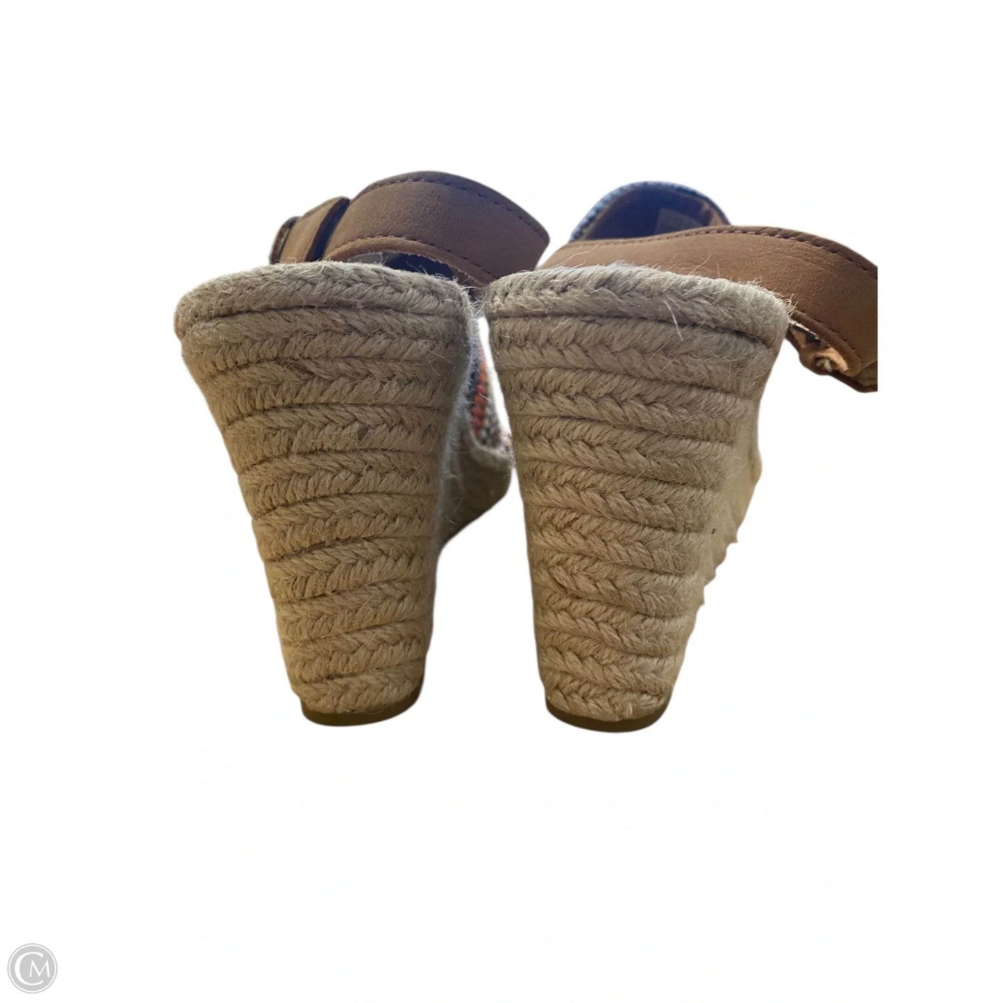 Sandals Heels Wedge By Toms In Multi-colored, Size: 10