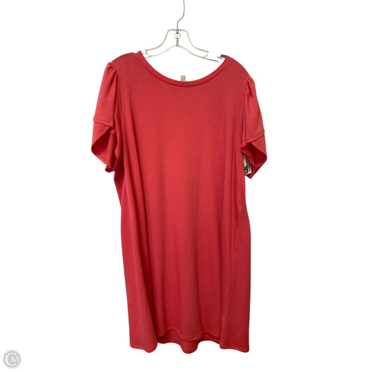 Dress Casual Short By Cable And Gauge In Pink, Size: 1x