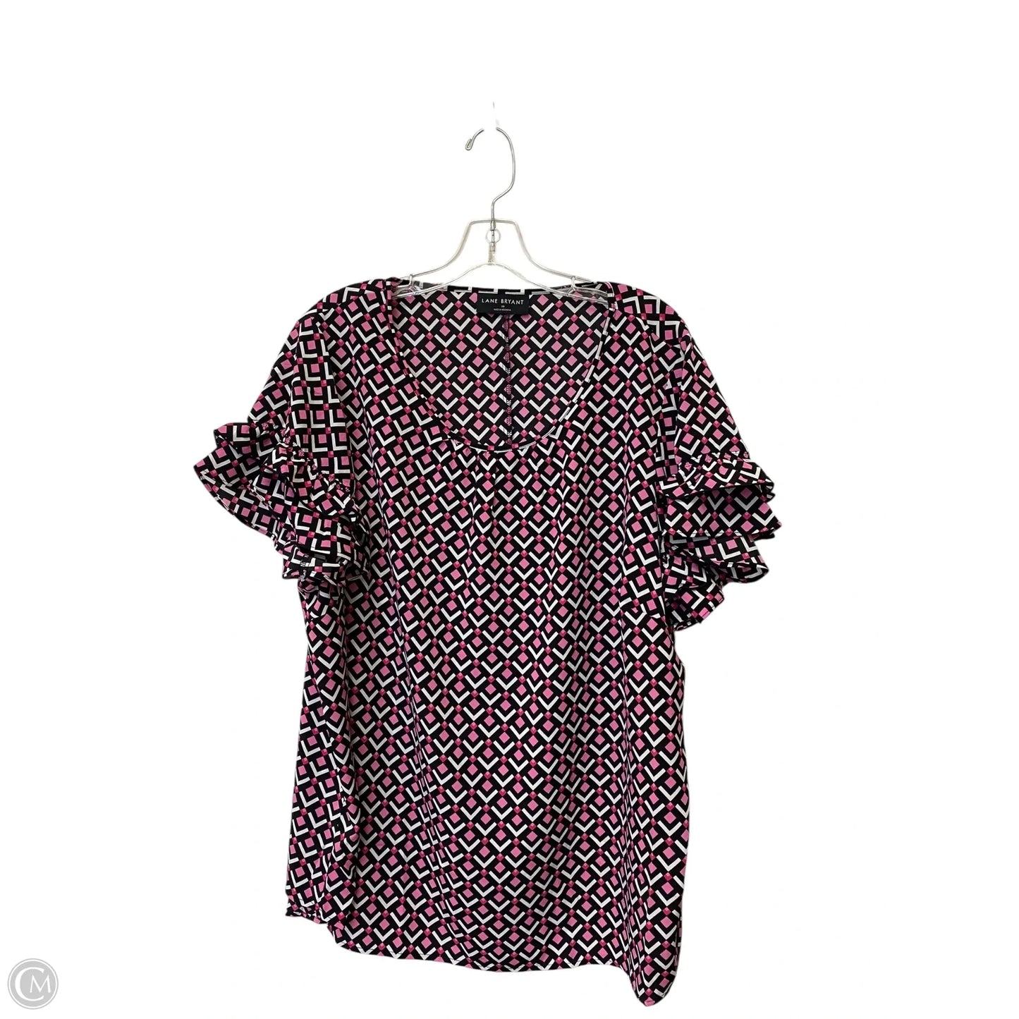 Top Short Sleeve By Lane Bryant In Multi-colored, Size: 20