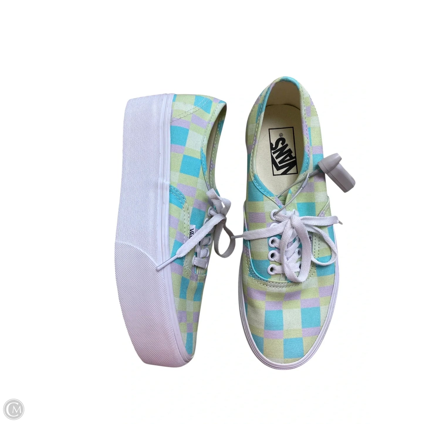 Shoes Sneakers Platform By Vans In Multi-colored, Size: 8