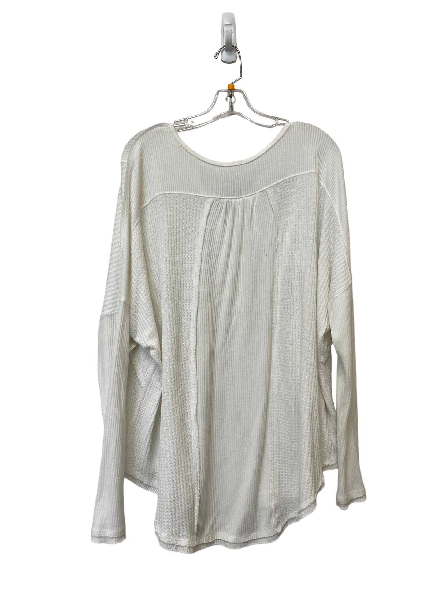 White Top Long Sleeve Free People, Size L