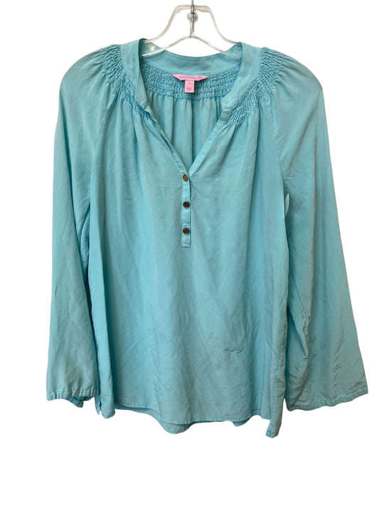 Top Long Sleeve By Lilly Pulitzer In Blue, Size: S