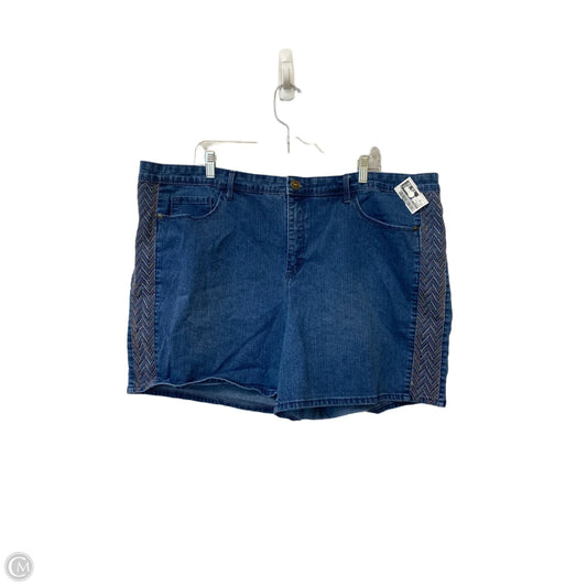 Shorts By Gloria Vanderbilt In Blue Denim, Size: 22
