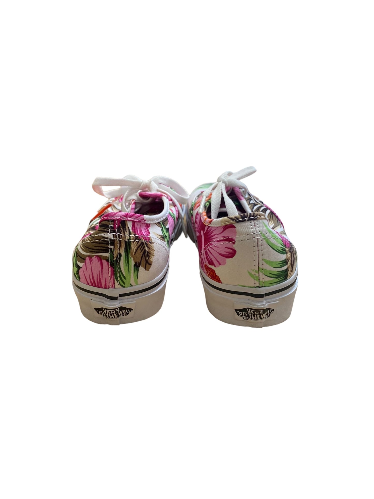 Floral Print Shoes Sneakers Vans, Size 7