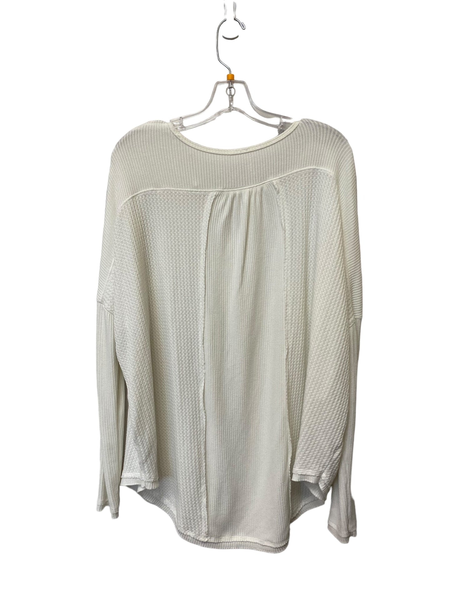 White Top Long Sleeve Free People, Size L