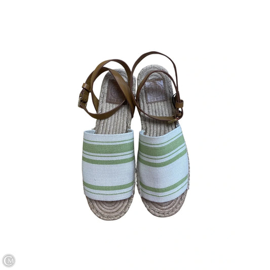 Sandals Designer By Tory Burch In Green, Size: 8