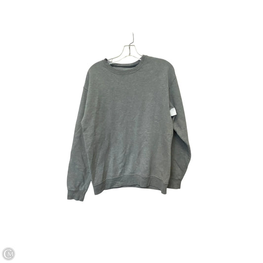 Sweatshirt Crewneck By Athletic Works In Grey, Size: M
