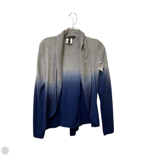 Cardigan By Bcbg In Blue & Grey, Size: Xs