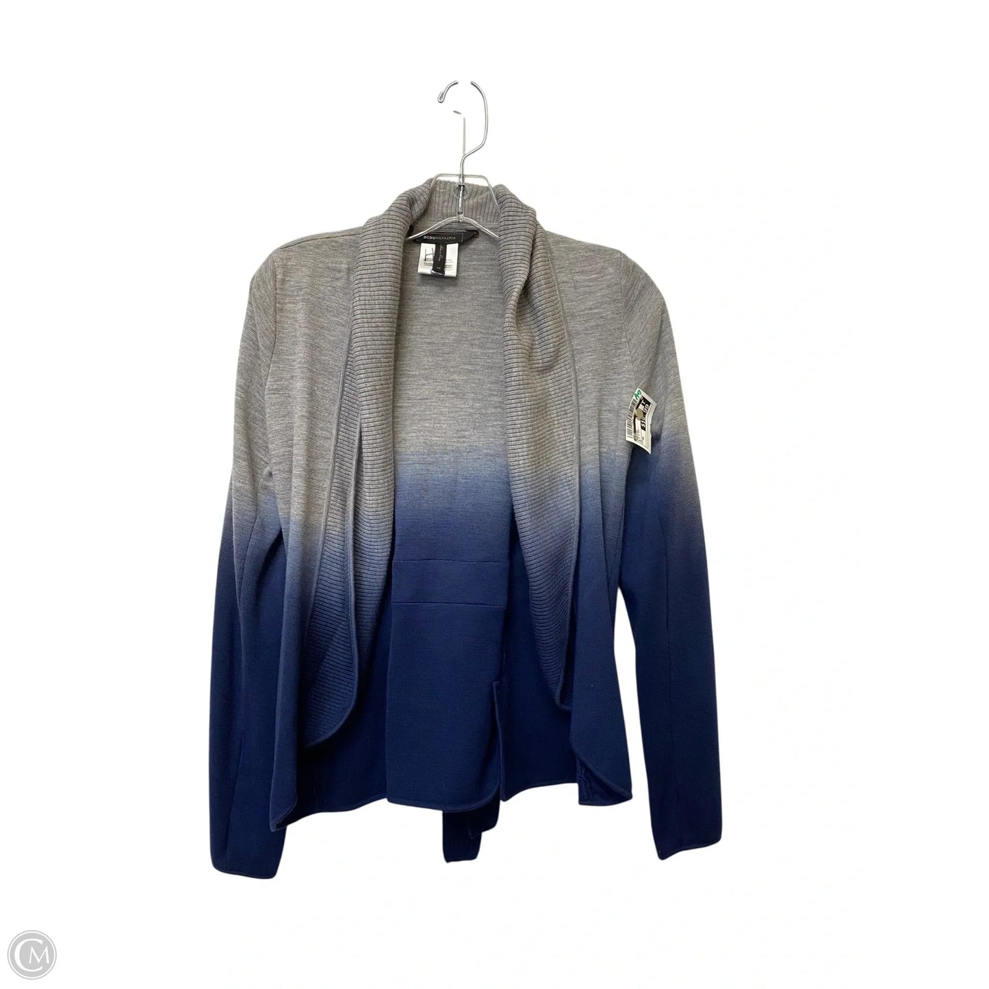 Cardigan By Bcbg In Blue & Grey, Size: Xs