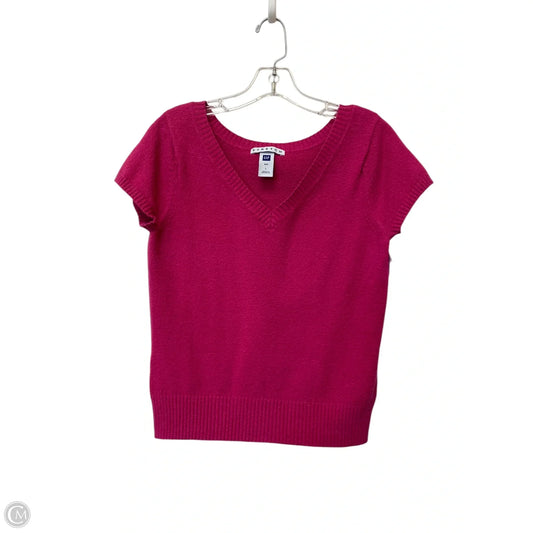 Vest Sweater By Gap In Pink, Size: L