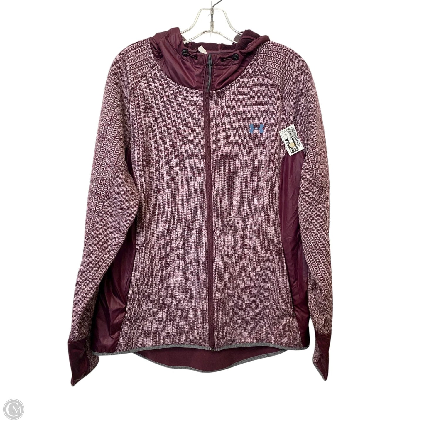 Athletic Jacket By Under Armour In Red, Size: Xl