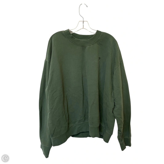 Sweatshirt Crewneck By American Eagle In Green, Size: Xl