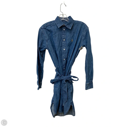 Dress Casual Short By Polo Ralph Lauren In Blue Denim, Size: 0