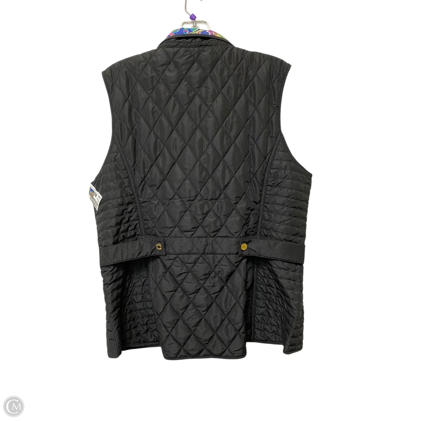 Vest Designer By Lilly Pulitzer In Black, Size: Xl