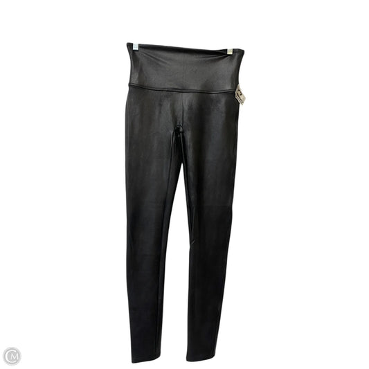 Athletic Leggings By Spanx In Black, Size: L