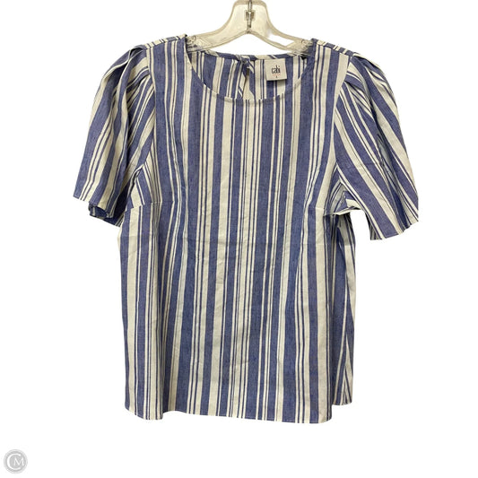 Top Short Sleeve By Cabi In Striped Pattern, Size: S