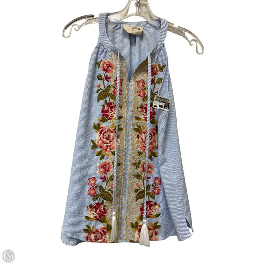 Top Sleeveless By Savanna Jane In Blue, Size: S