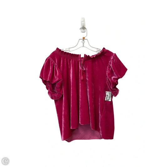 Top Short Sleeve By Free People In Pink, Size: M