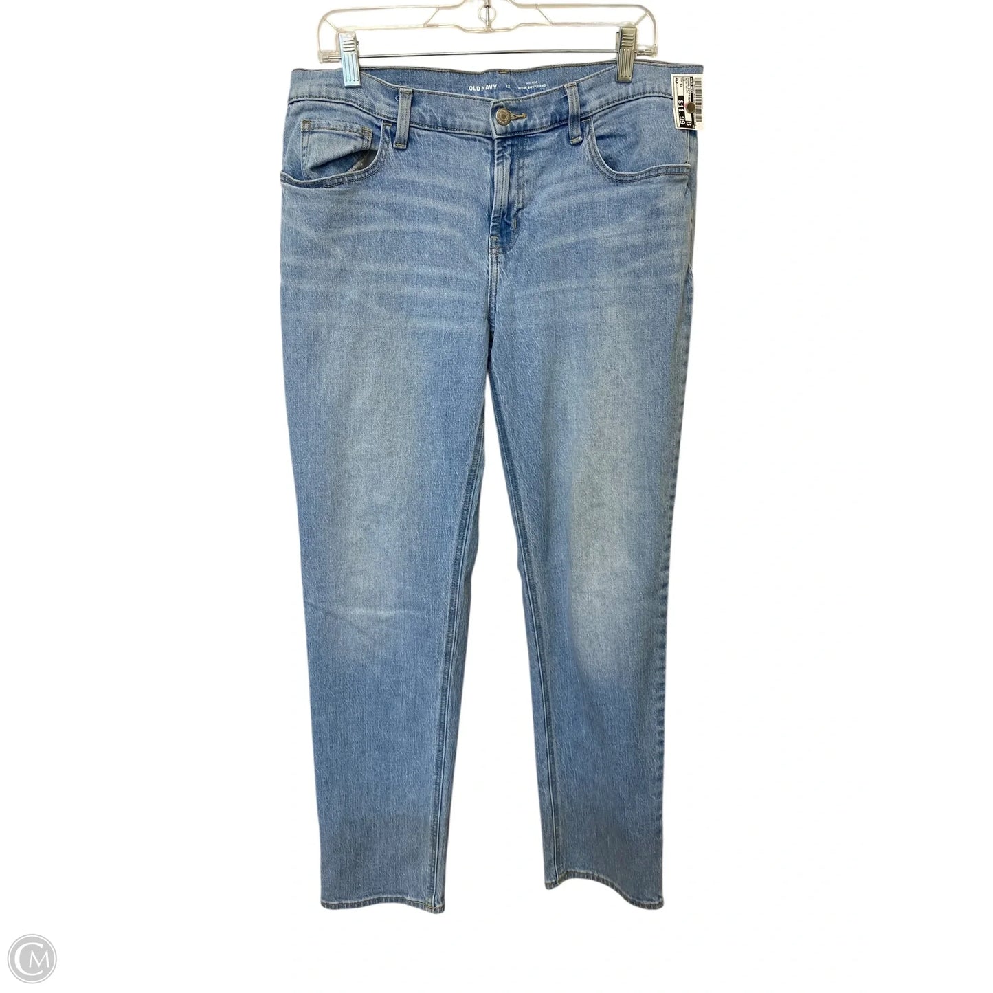 Jeans Boyfriend By Old Navy In Blue Denim, Size: 12