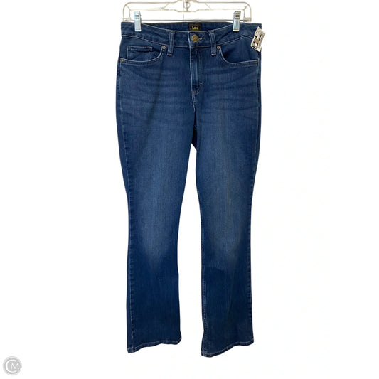 Jeans Boot Cut By Lee In Blue Denim, Size: 8