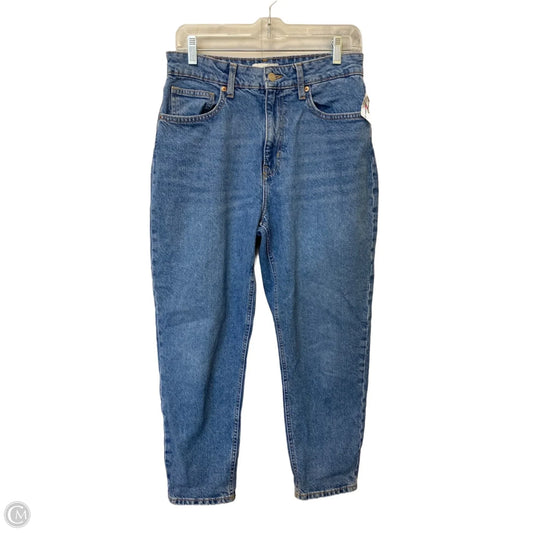 Jeans Cropped By H&m In Blue Denim, Size: 8