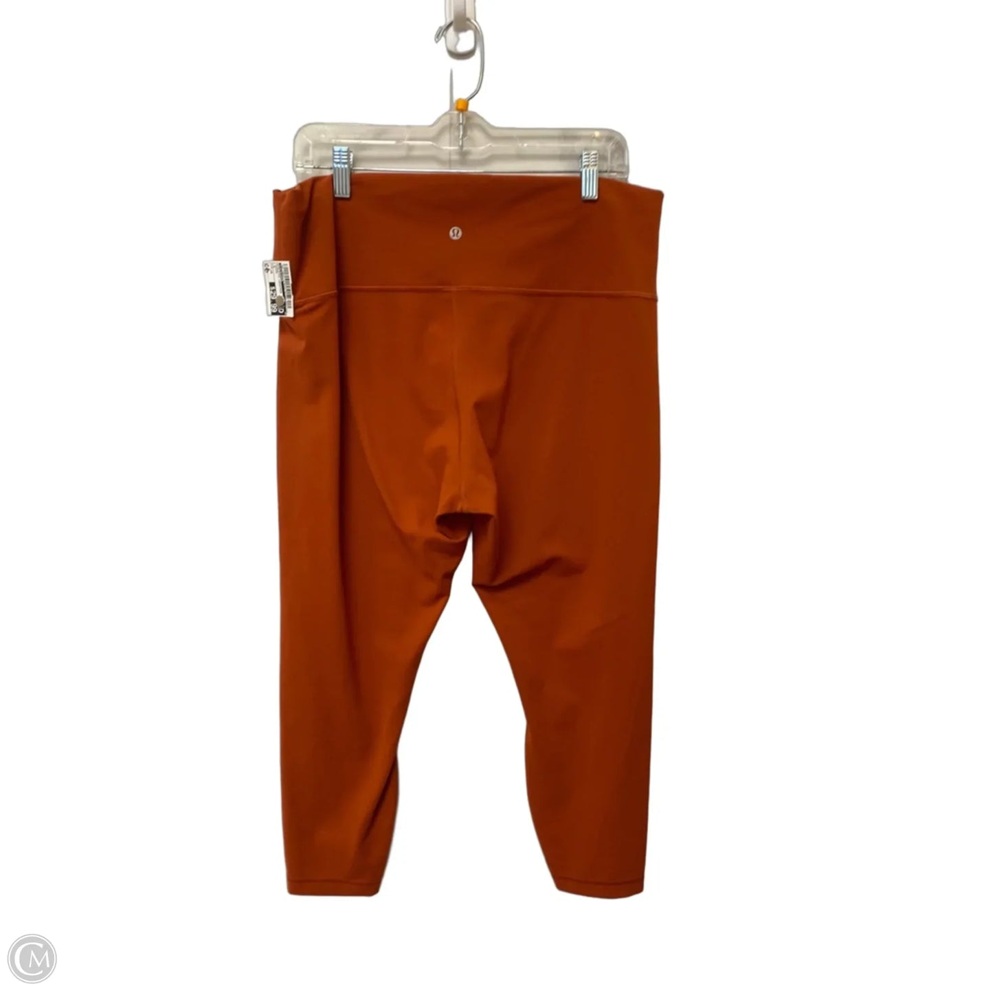 Athletic Leggings By Lululemon In Orange, Size: 18