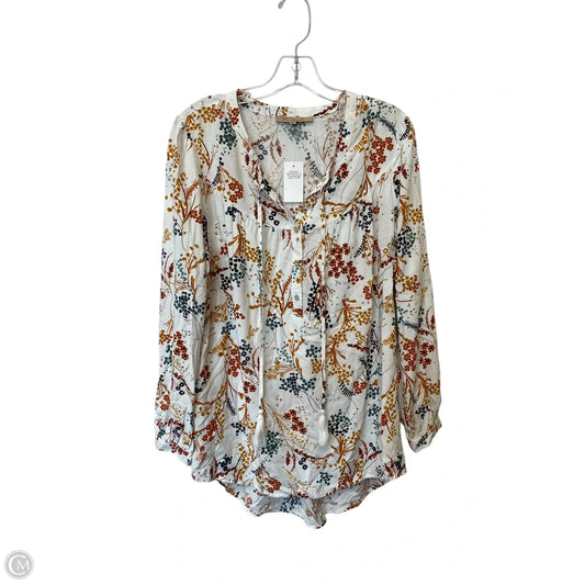 Top Long Sleeve Basic By Cmf In Multi-colored, Size: M