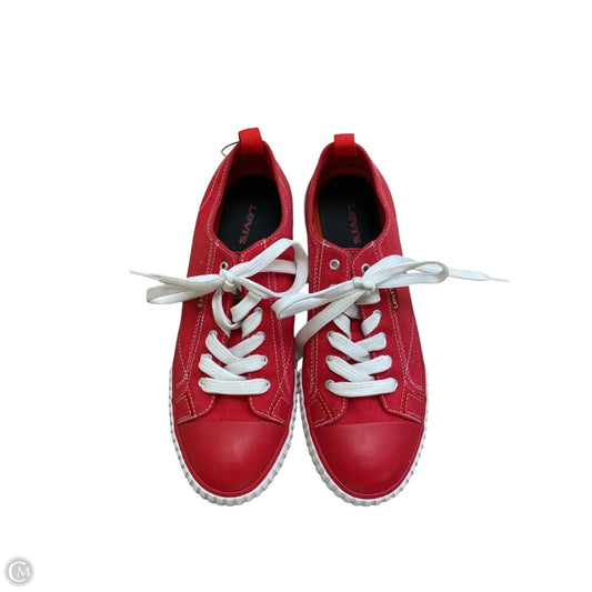 Shoes Sneakers By Levis In Red, Size: 8
