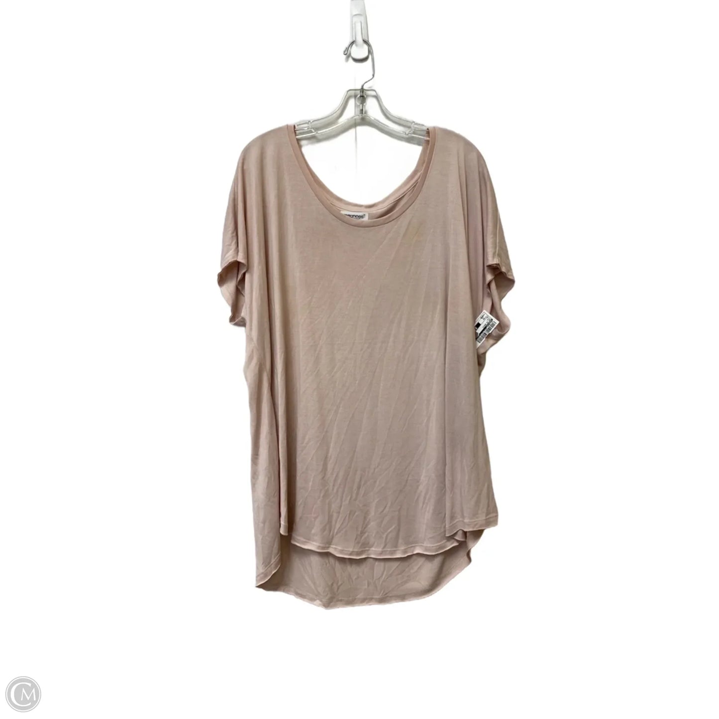 Top Short Sleeve Basic By Maurices In Pink, Size: 3x