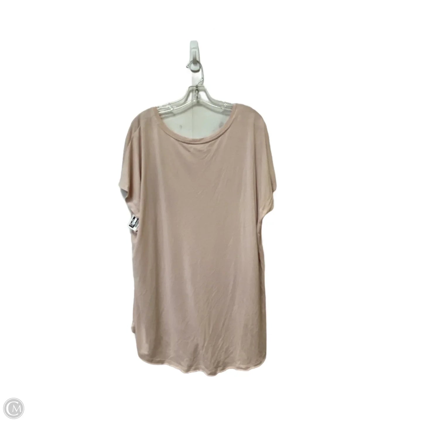 Top Short Sleeve Basic By Maurices In Pink, Size: 3x