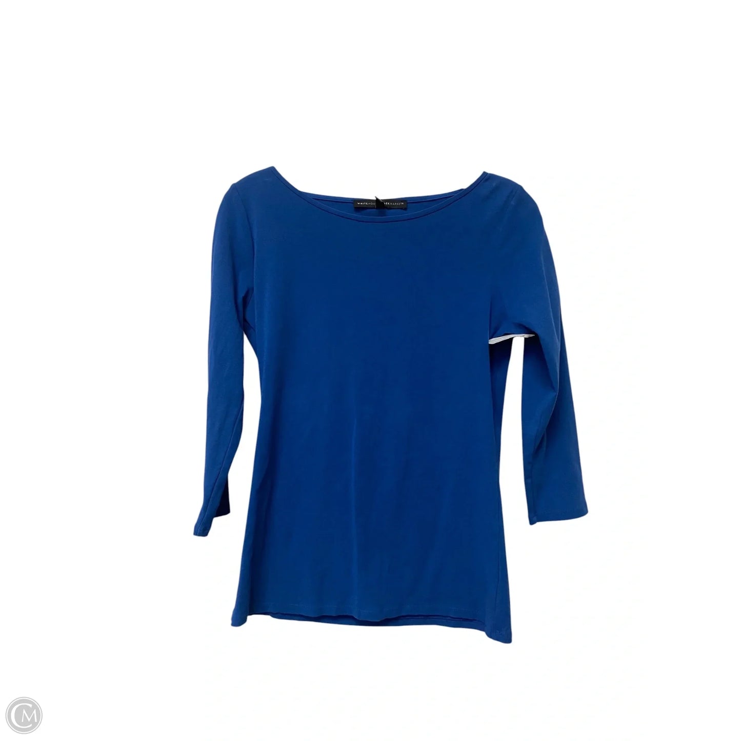 Top Long Sleeve Basic By White House Black Market In Blue, Size: Xs