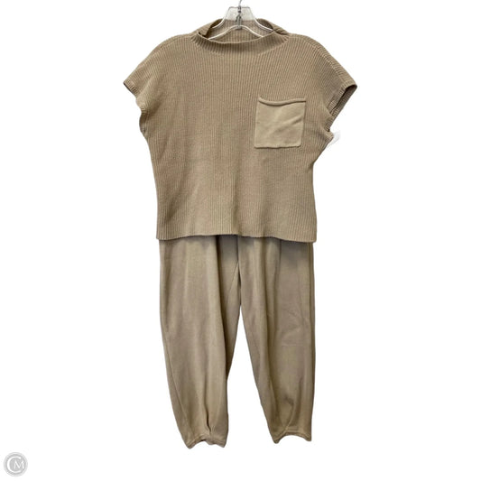 Lounge Set Pants By Cmf In Beige, Size: M