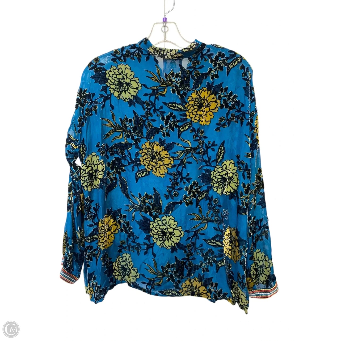 Top Long Sleeve By Johnny Was In Floral Print, Size: Xs