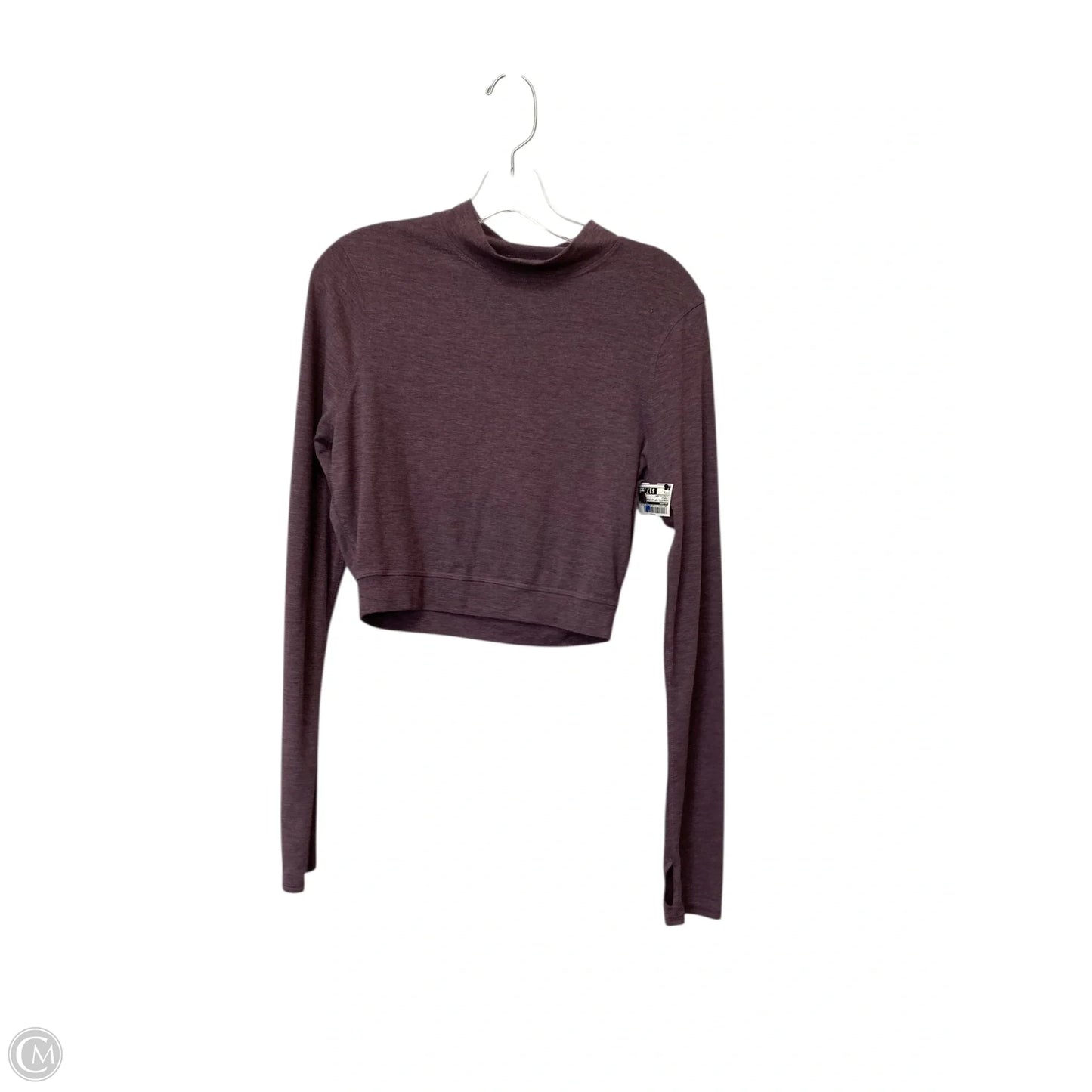 Athletic Top Long Sleeve Collar By Glyder In Purple, Size: M