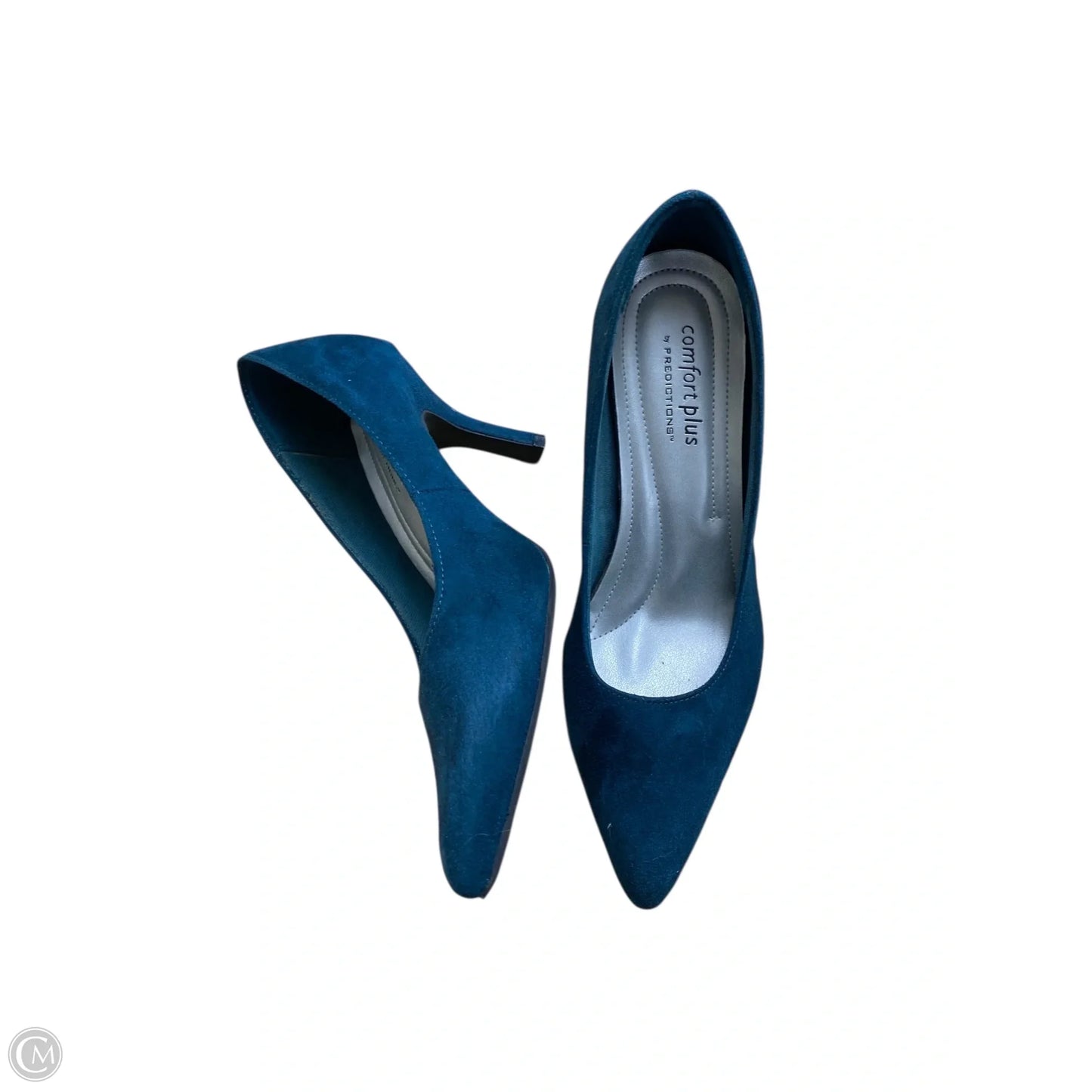 Shoes Heels Kitten By Predictions In Teal, Size: 5