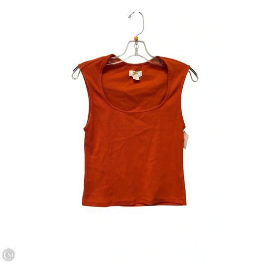 Top Sleeveless Basic By Maeve In Orange, Size: M
